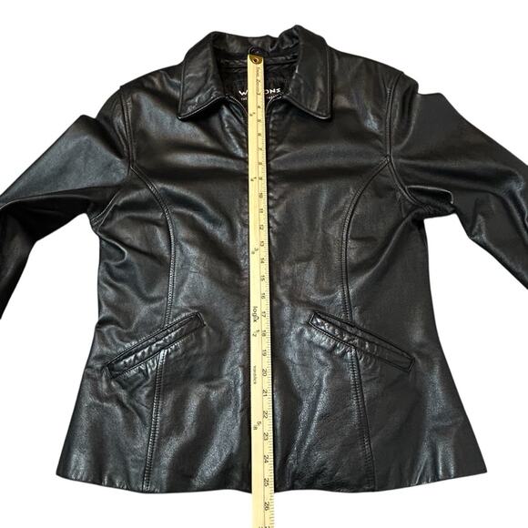 Vintage Wilsons Leather Jacket Womens Size L Black Ultra Insulate Zip Out Lining - Picture 10 of 11